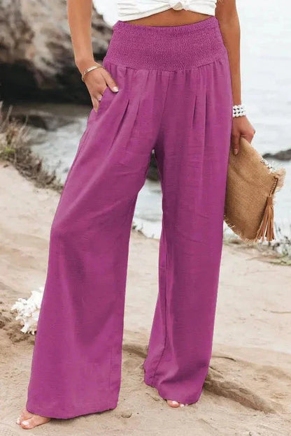 Sophia™ | Stylish Women's Cotton Pants - Comfortable with Every Step PANTS Belleza & Glamour Purple S 