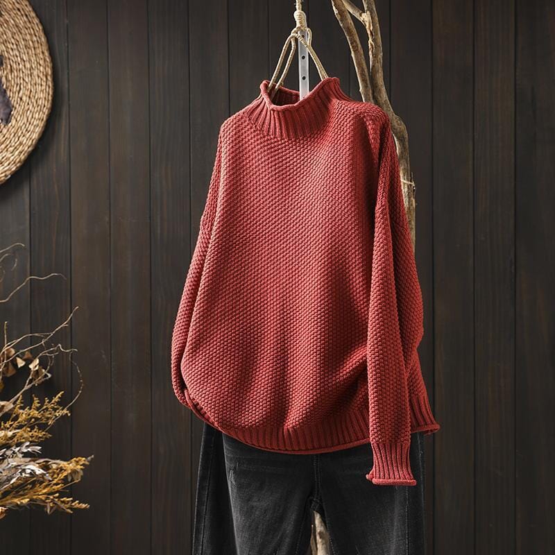 Sophia-Sweater Sweater Belleza & Glamour Red One SIze 