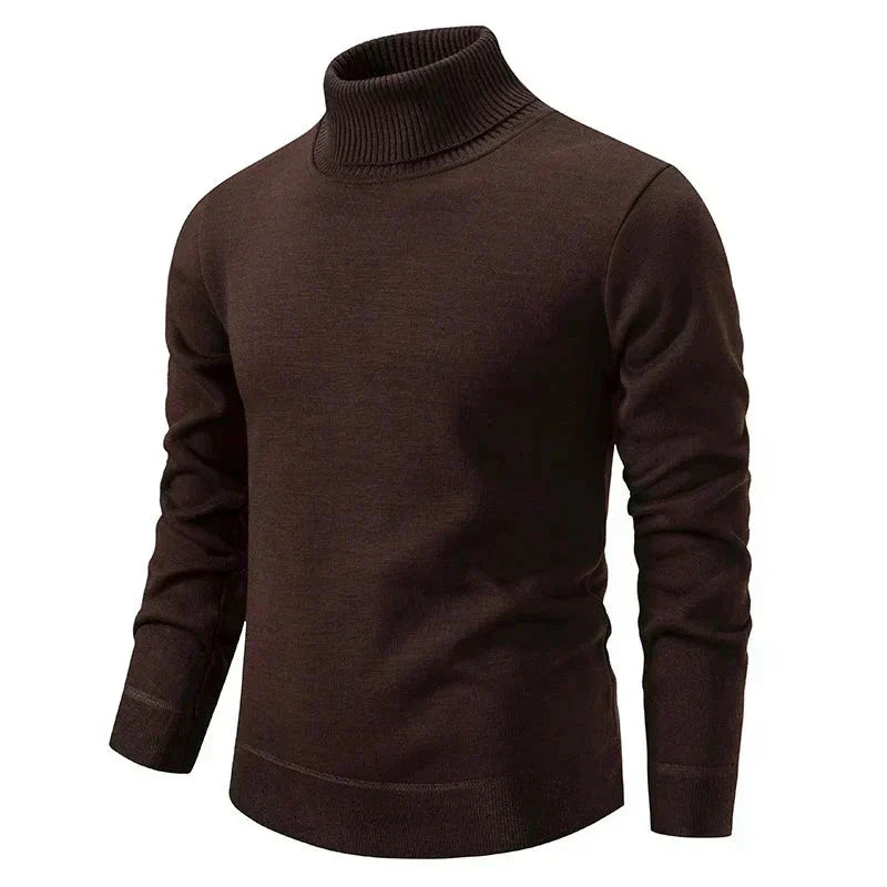 Summit™ | Turtleneck Sweater Sweaters Belleza & Glamour Brown M 