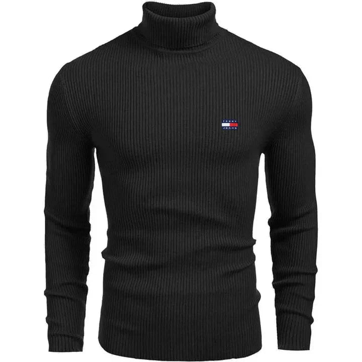 TH Turtleneck Classic Knit Sweater TH Turtleneck Classic Knit Sweater Slate Crown Black S 