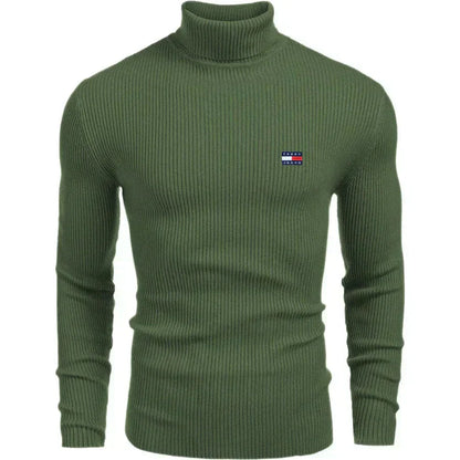 TH Turtleneck Classic Knit Sweater TH Turtleneck Classic Knit Sweater Slate Crown Green S 