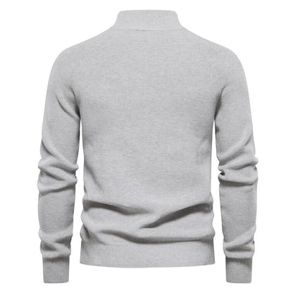 Thomas™ | Zip Neck Knit Sweaters Belleza & Glamour 