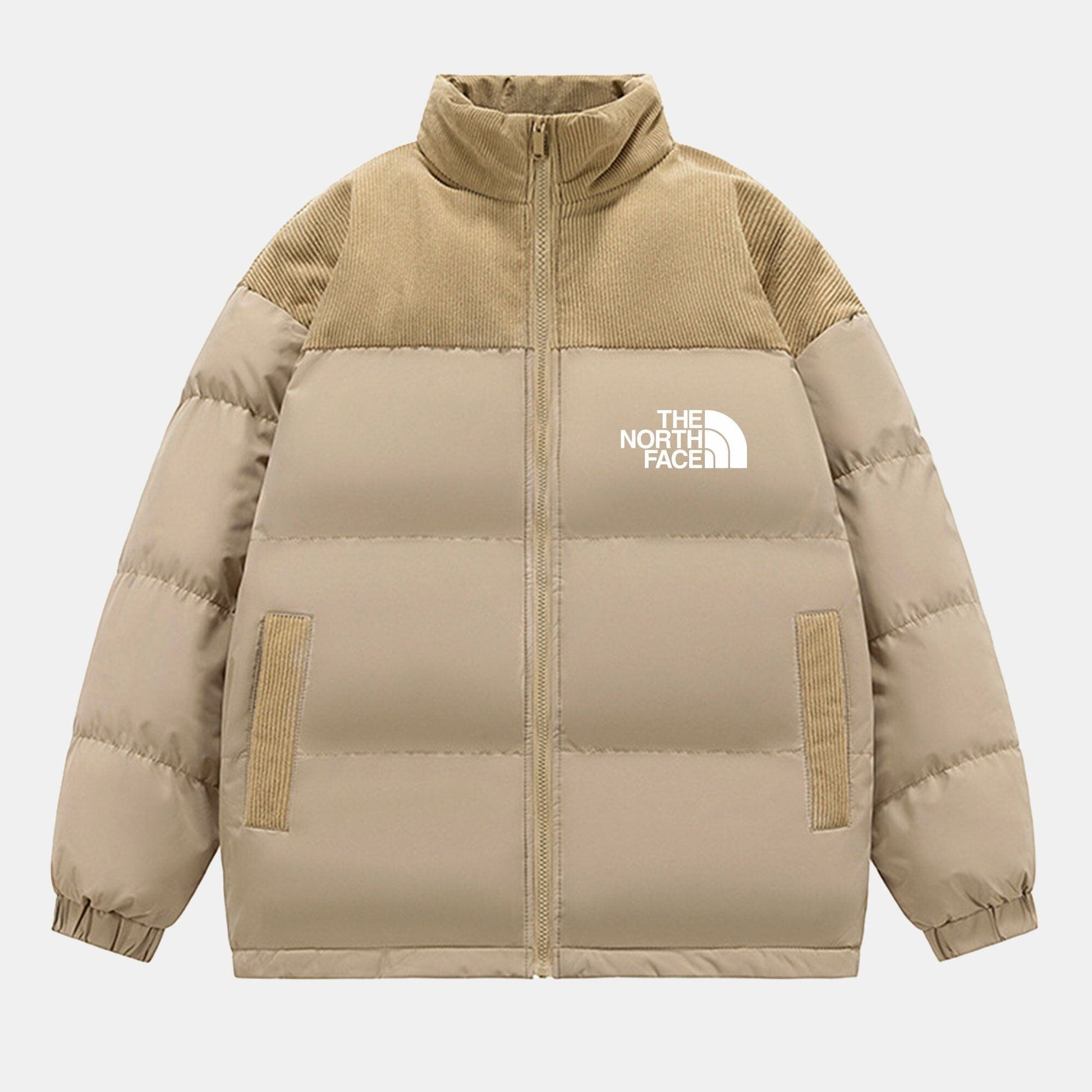 TNF Nuptse Insulated Down Puffer Jacket TNF Nuptse Insulated Down Puffer Jacket Slate Crown Beige S 