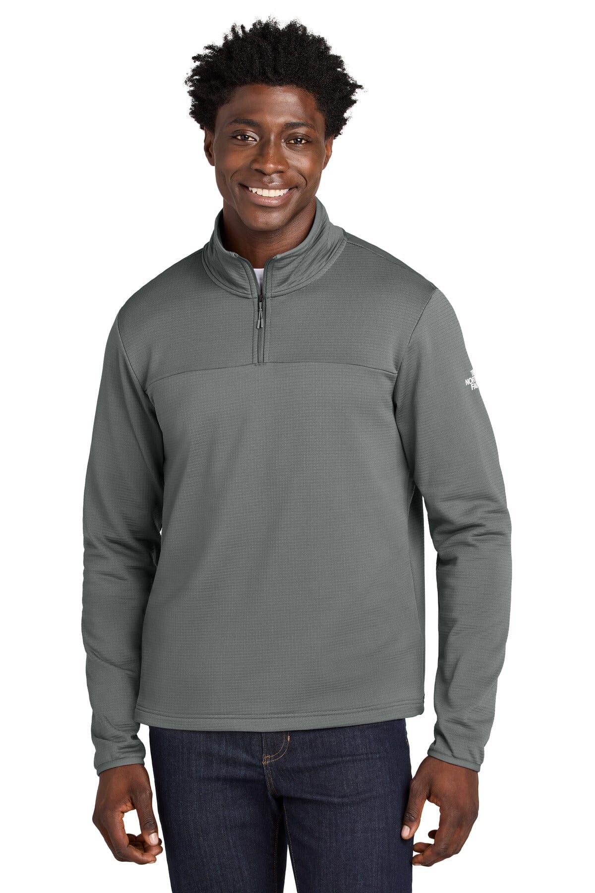 TNF ® Aim 1/4-Zip Fleece NF0A8ENJ Sweatshirts/Fleece Belleza & Glamour Smoked Pearl Grey S 