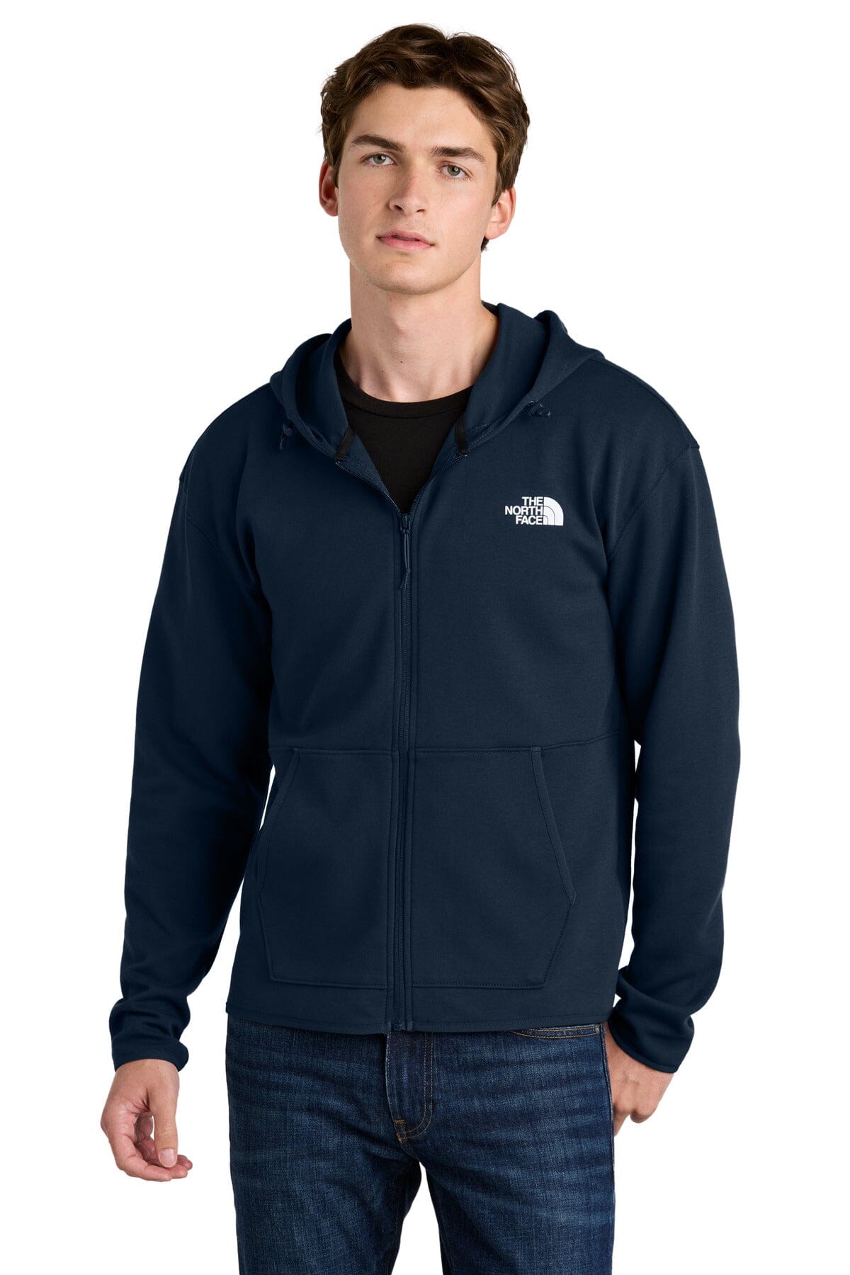 TNF ® Double-Knit Full-Zip Hoodie NF0A8BUS Sweatshirts/Fleece Belleza & Glamour Summit Navy S 