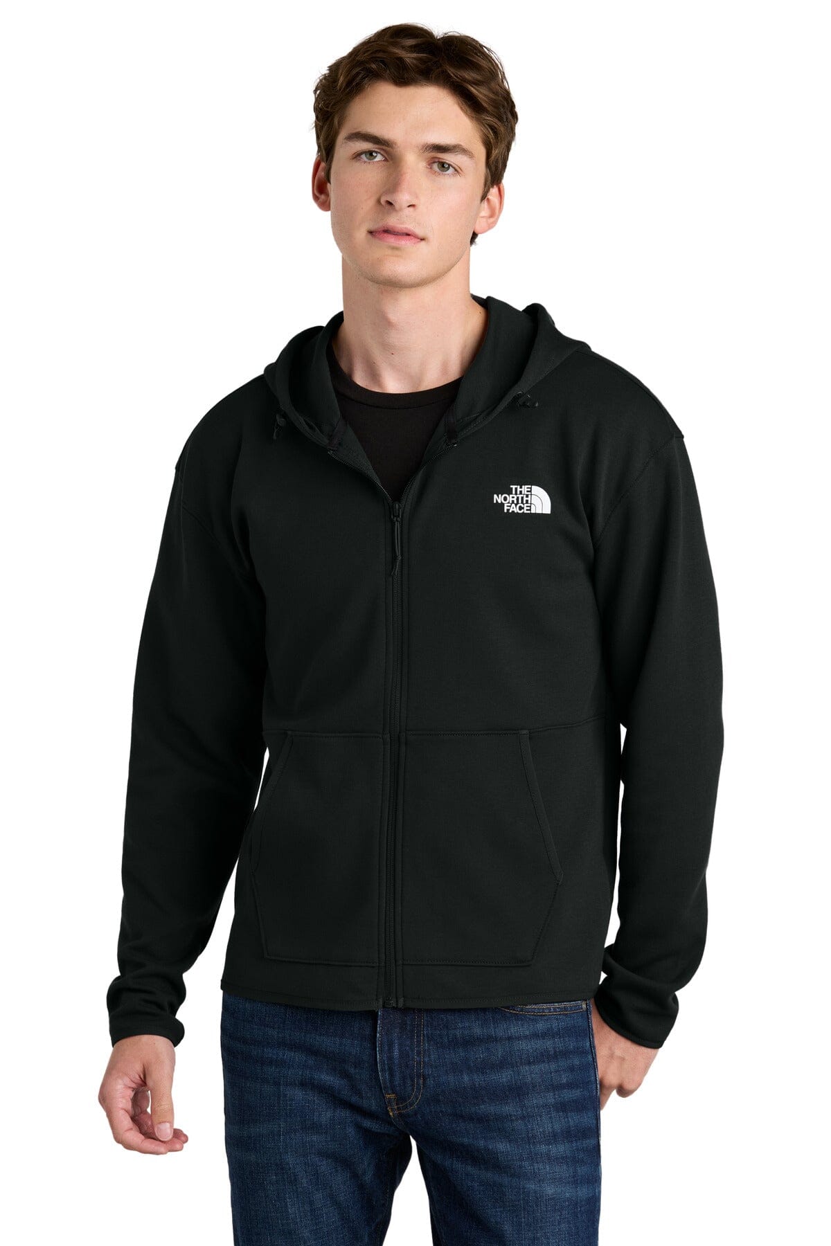 TNF ® Double-Knit Full-Zip Hoodie NF0A8BUS Sweatshirts/Fleece Belleza & Glamour TNF Black S 