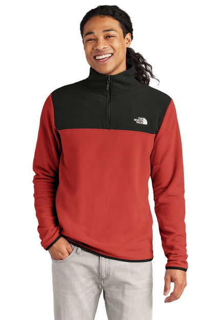 TNF ® Glacier 1/4-Zip Fleece NF0A7V4L Sweatshirts/Fleece Belleza & Glamour Rage Red/ TNF Black S 