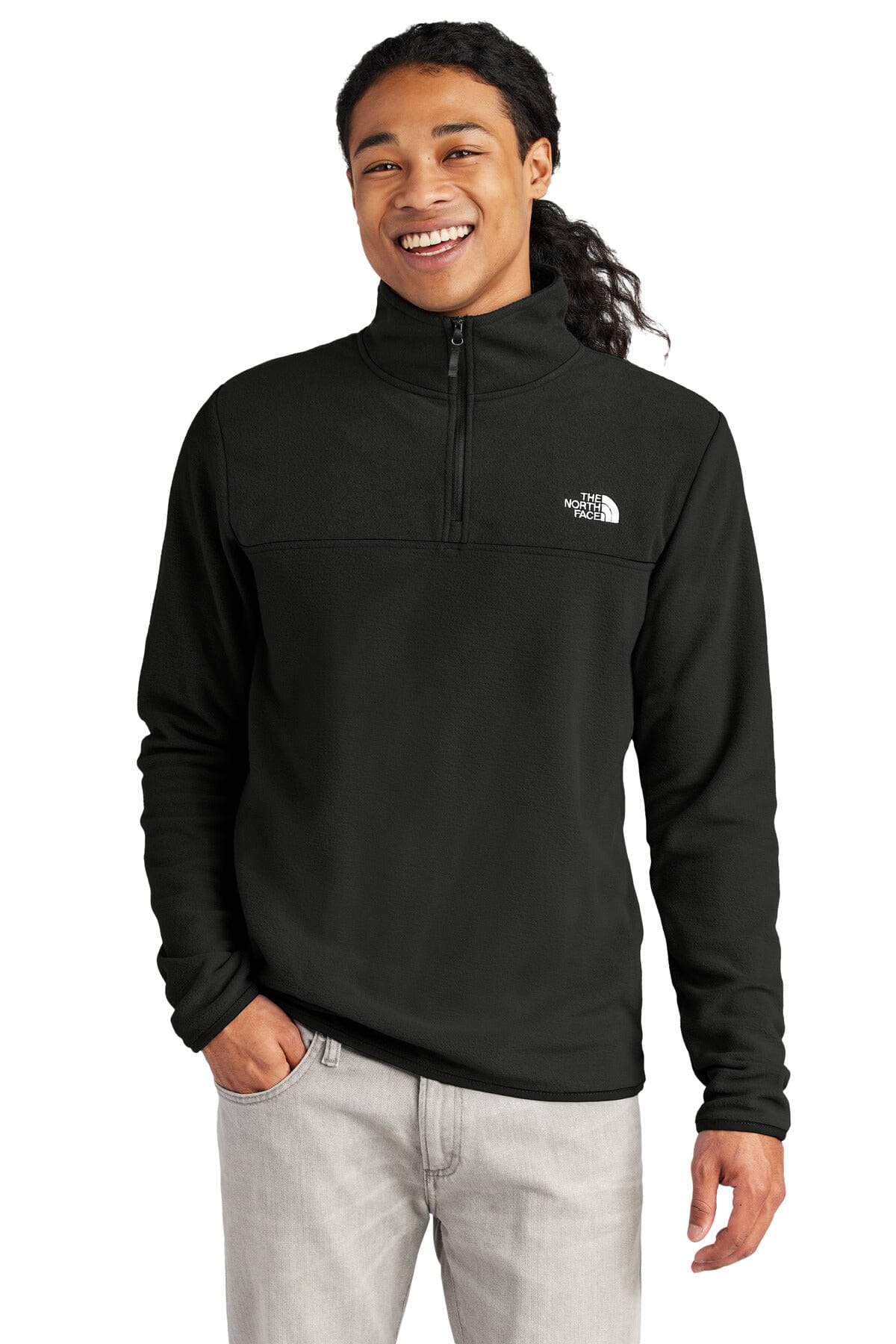 TNF ® Glacier 1/4-Zip Fleece NF0A7V4L Sweatshirts/Fleece Belleza & Glamour TNF Black S 