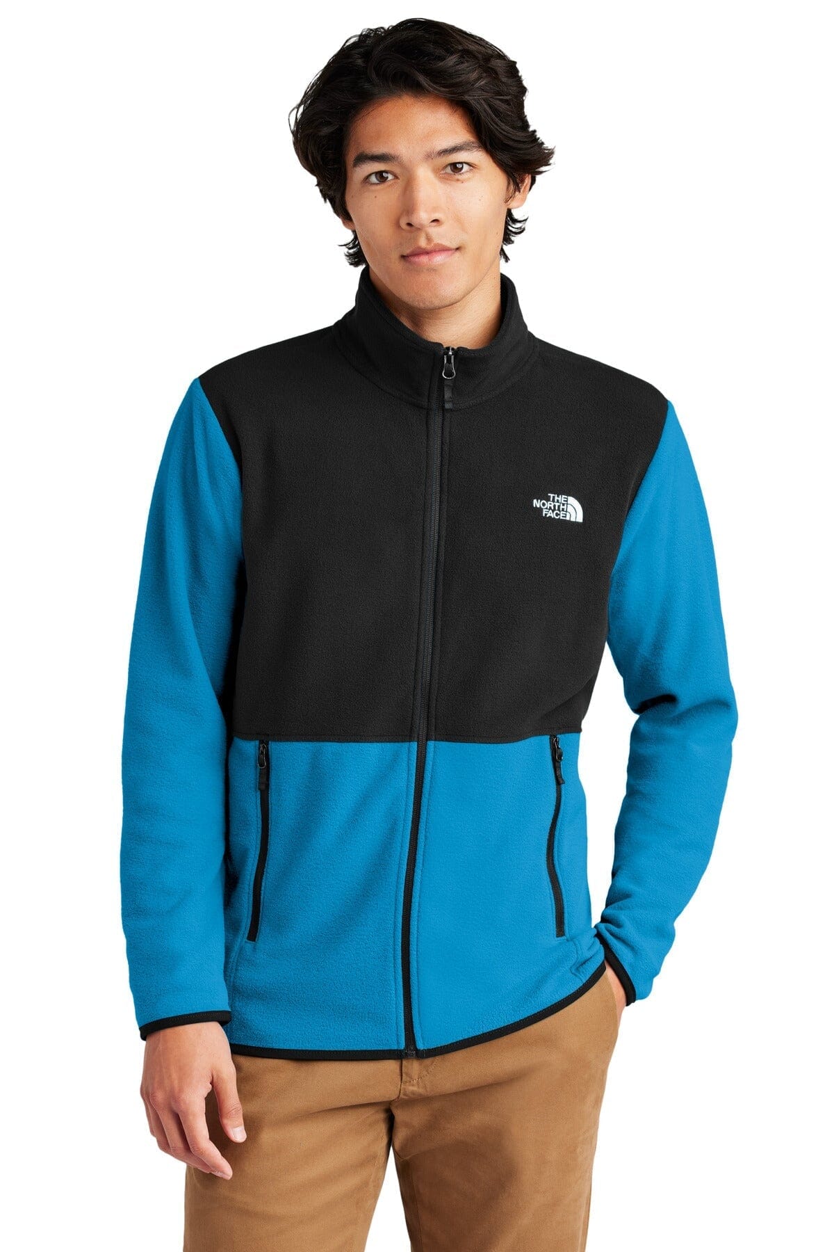 TNF ® Glacier Full-Zip Fleece Jacket NF0A7V4J Sweatshirts/Fleece Belleza & Glamour Hero Blue/ TNF Black S 