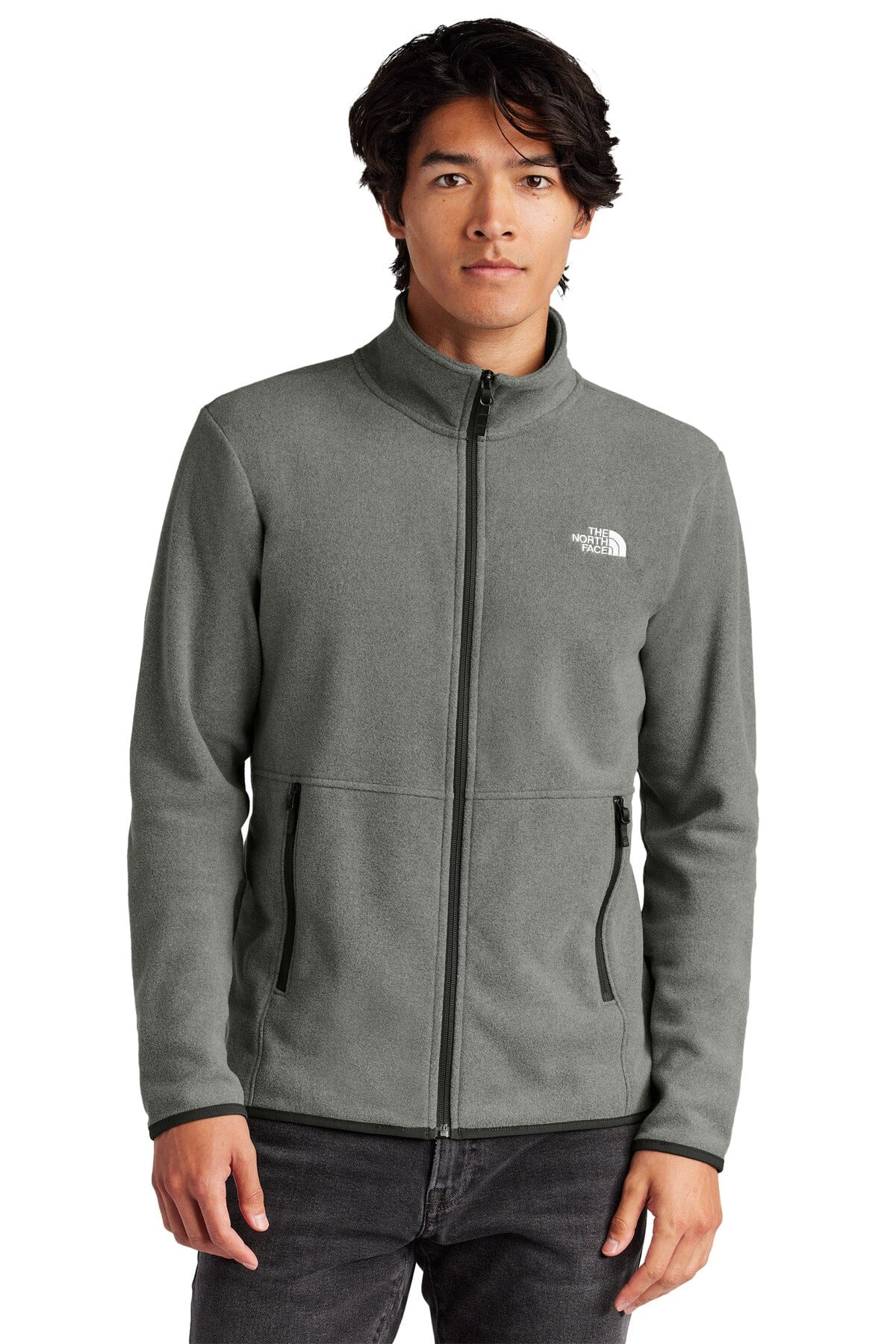 TNF ® Glacier Full-Zip Fleece Jacket NF0A7V4J Sweatshirts/Fleece Belleza & Glamour TNF Medium Grey Heather S 