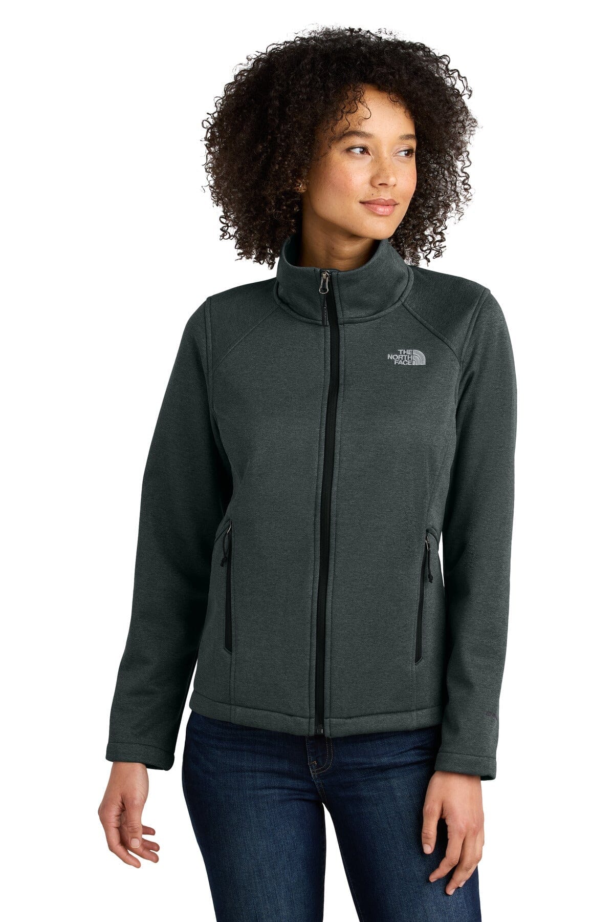 TNF ® Women's Chest Logo Ridgewall Soft Shell Jacket NF0A88D4 Outerwear Belleza & Glamour TNF Dark Grey Heather S 