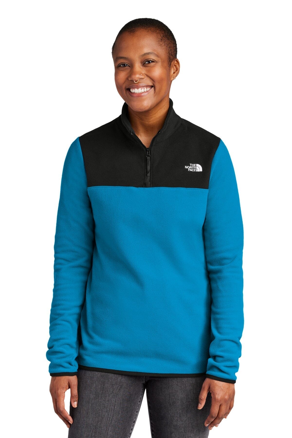 TNF ® Women's Glacier 1/4-Zip Fleece NF0A7V4M Women's Belleza & Glamour Hero Blue/ TNF Black S 