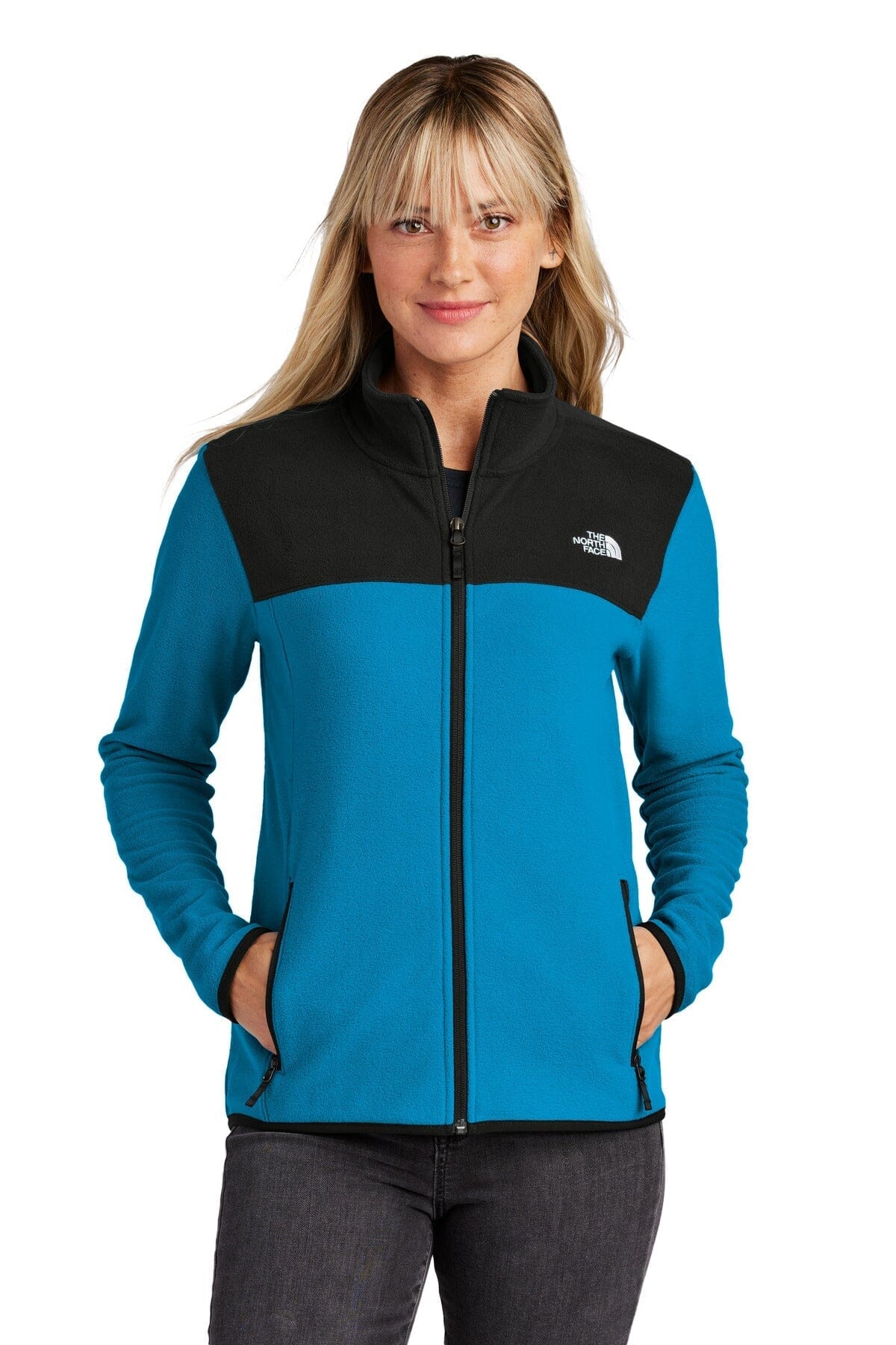 TNF ® Women's Glacier Full-Zip Fleece Jacket NF0A7V4K Sweatshirts/Fleece Belleza & Glamour Hero Blue/ TNF Black S 