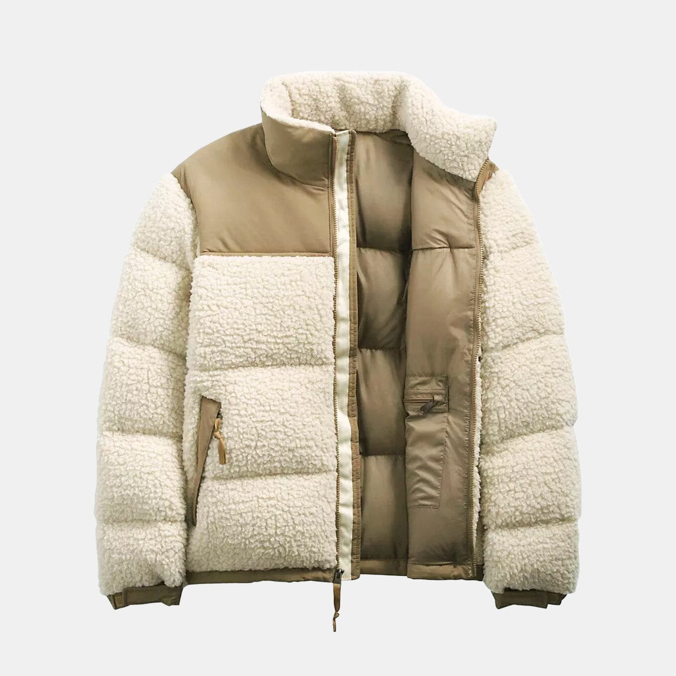 TNF Sherpa Essential Down Puffer Jacket TNF Sherpa Essential Down Puffer Jacket Slate Crown Beige S 