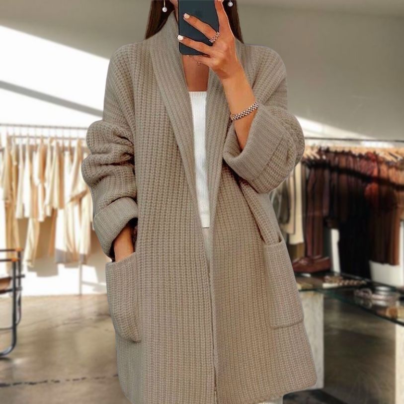 Vogue™ | Elegant Cardigan Belleza & Glamour Khaki 