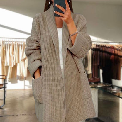 Vogue™ | Elegant Cardigan Belleza & Glamour Khaki 