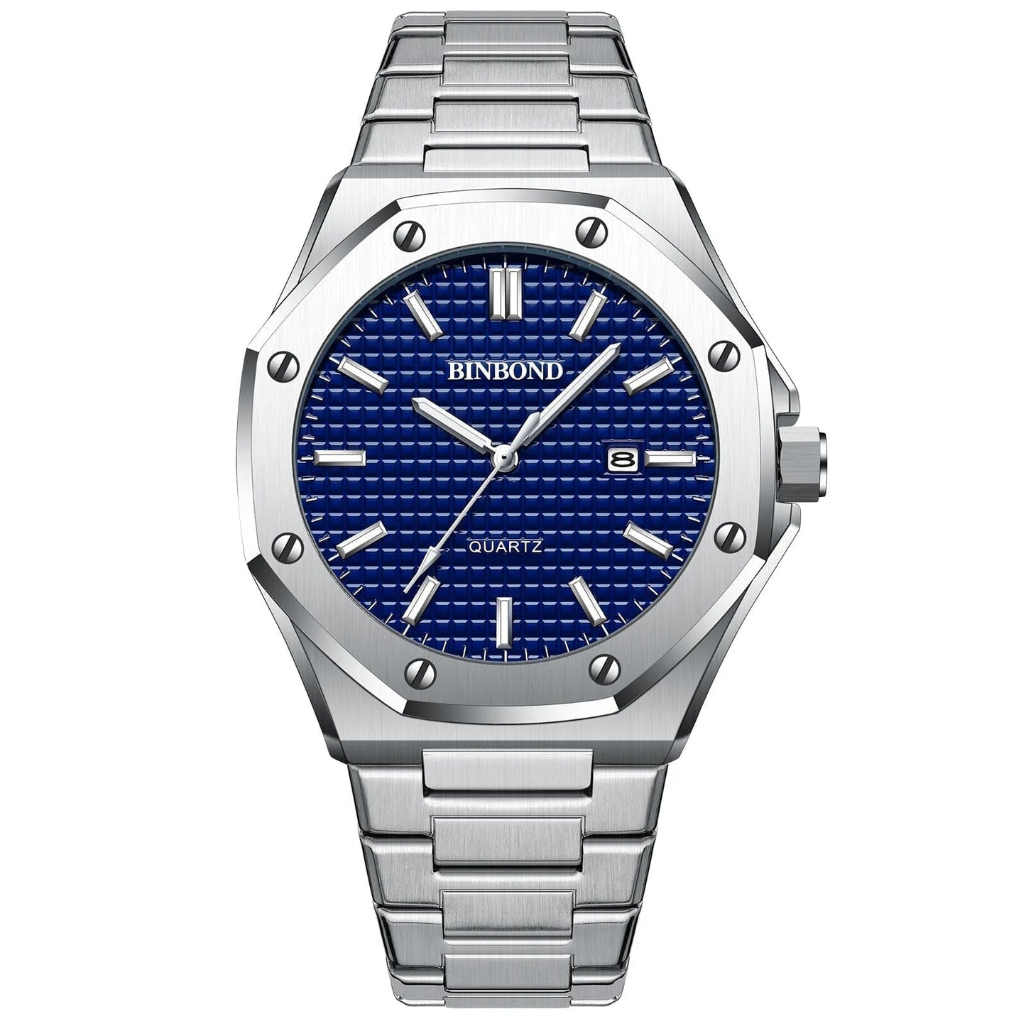 Watch Poedagar Binbond Relogio 02 Belleza & Glamour Silver Blue 
