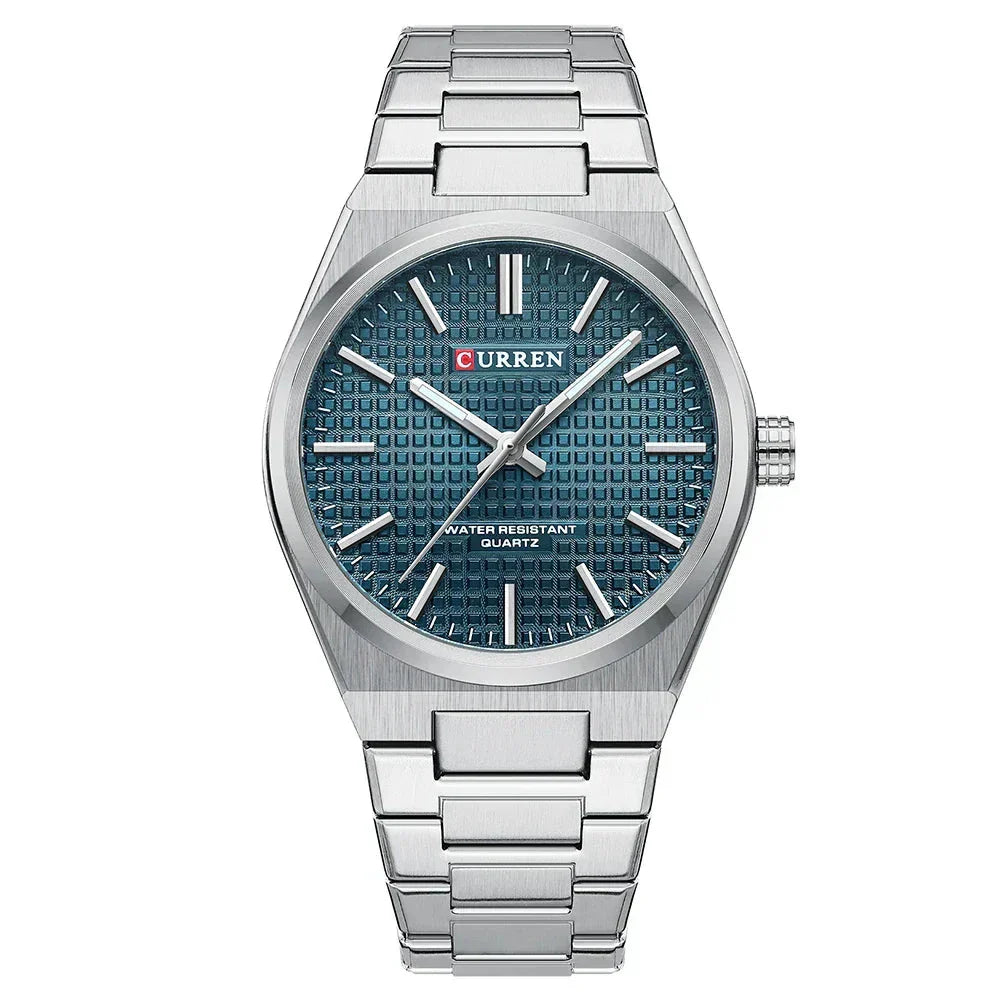 Watch Poedagar Curren Relogio 06 Belleza & Glamour silver blue 
