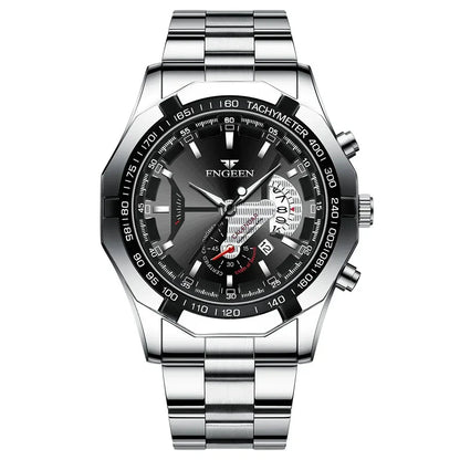 Watch Poedagar Engeen Relogio 09 Belleza & Glamour Silver Black 