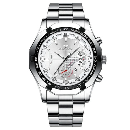 Watch Poedagar Engeen Relogio 09 Belleza & Glamour Silver White 