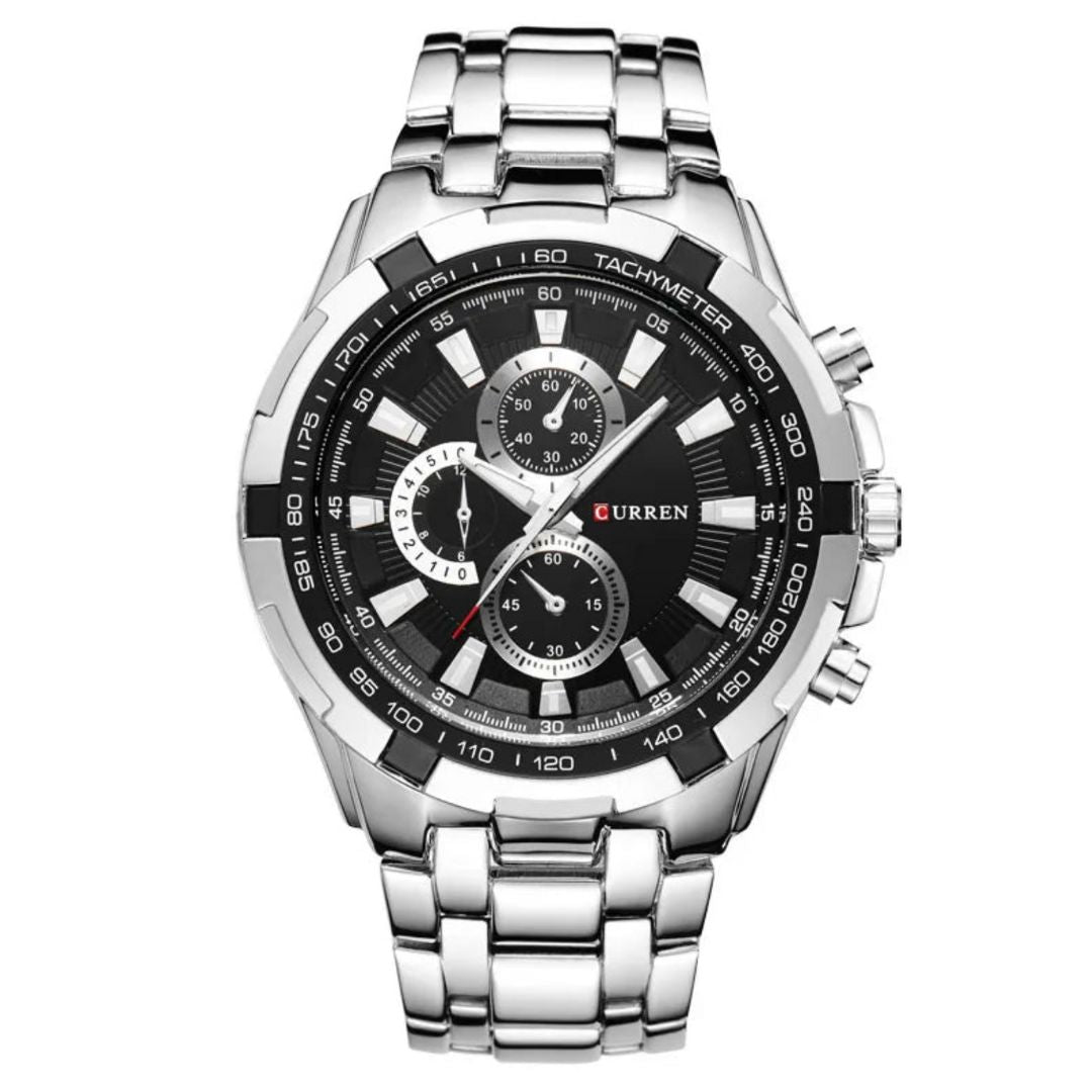 Watch Poedagar Enigmatic Relogio 10 Belleza & Glamour Silver Black 