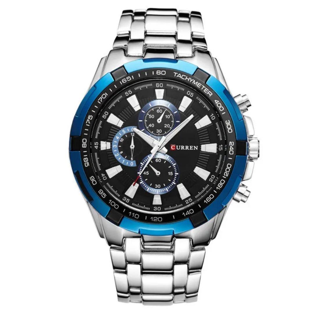 Watch Poedagar Enigmatic Relogio 10 Belleza & Glamour Silver Blue 