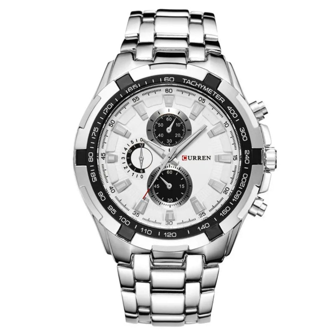 Watch Poedagar Enigmatic Relogio 10 Belleza & Glamour Silver White 