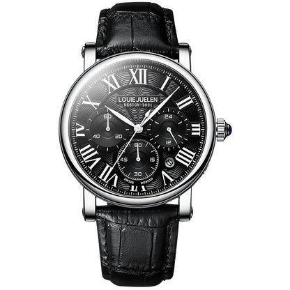 Watch Poedagar Executive classic Relogio 11 Belleza & Glamour Silver w/ Black 