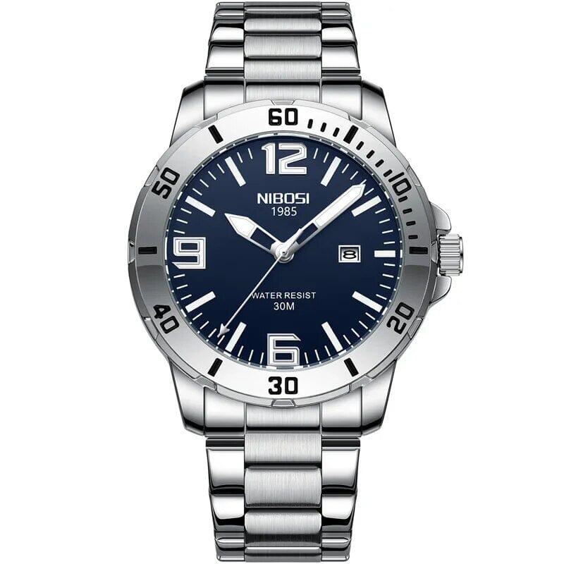 Watch Poedagar Nibosi Relogio 28 Belleza & Glamour Blue Silver 