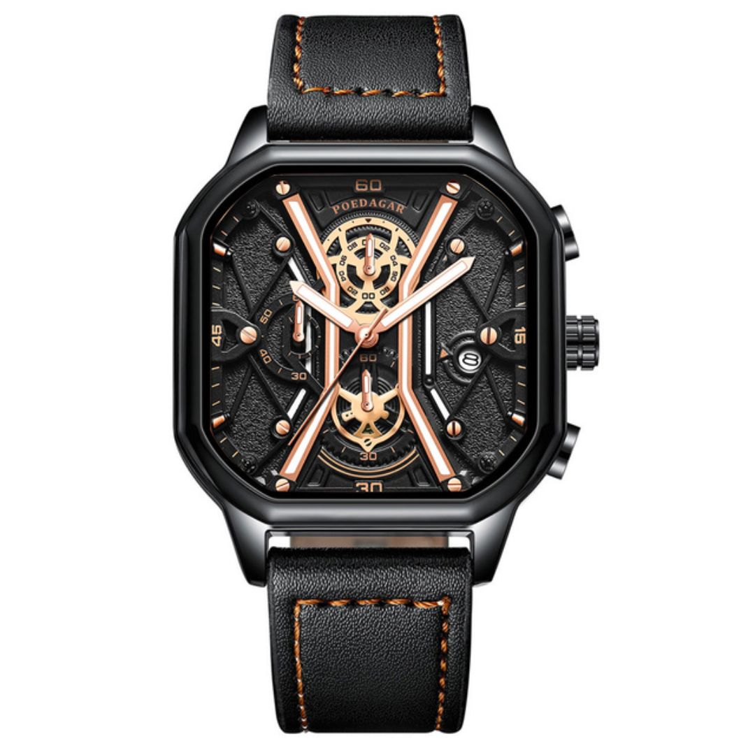 Watch Poedagar Regal Elegance Relogio 37 Belleza & Glamour Regal Black Gold 