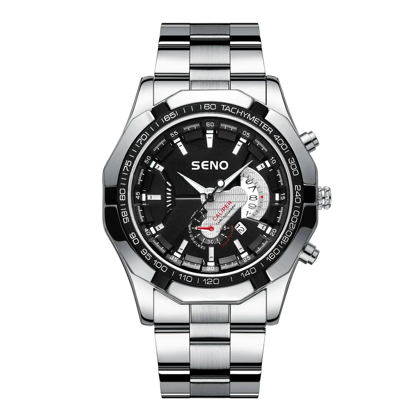 Watch Poedagar Seno Relogio 40 Belleza & Glamour Silver Black 