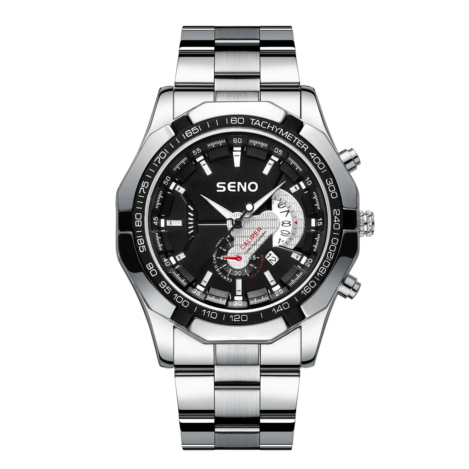 Watch Poedagar Seno Relogio 40 Belleza & Glamour Silver Black 