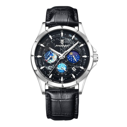 Watch Poedagar Space poedagar Relogio 44 Belleza & Glamour Silver Black 