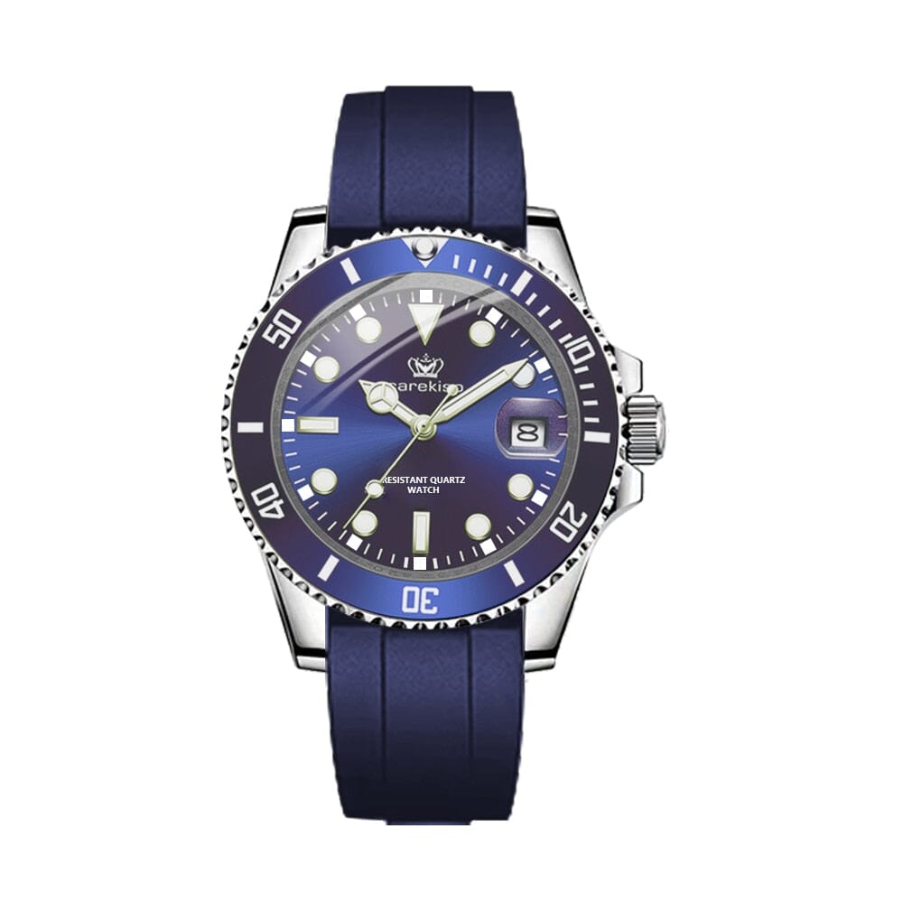 Watch Poedagar Subdate Sport Relogio 46 Belleza & Glamour Blue 
