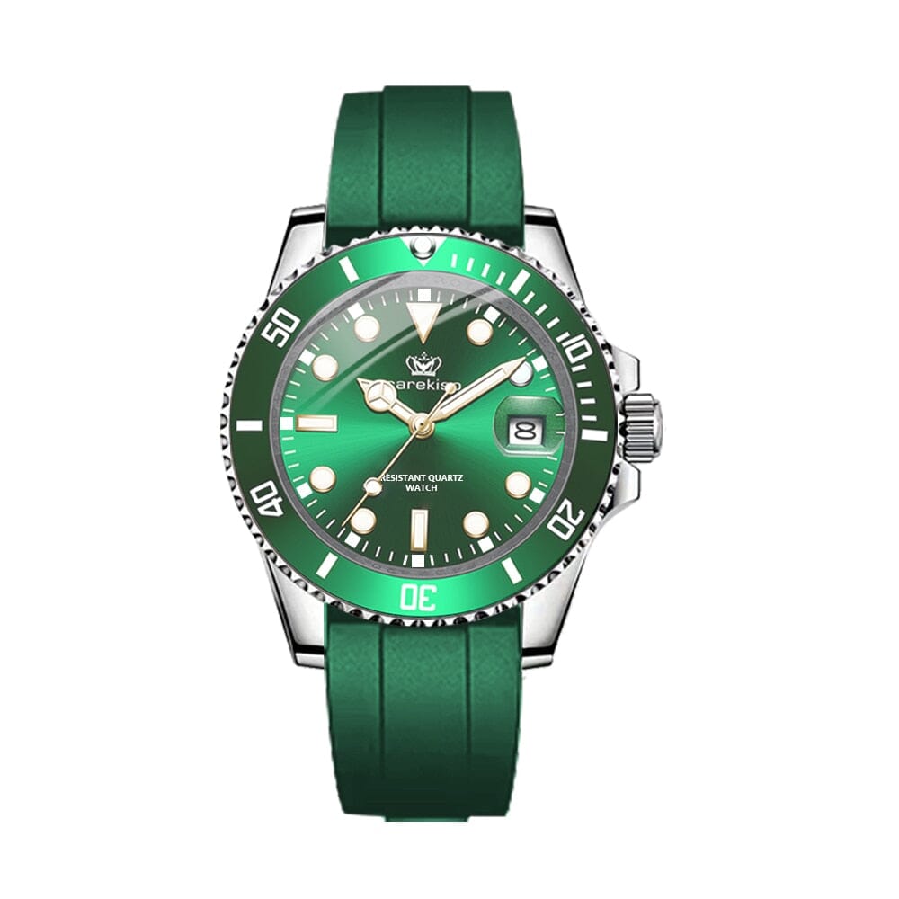 Watch Poedagar Subdate Sport Relogio 46 Belleza & Glamour Green 