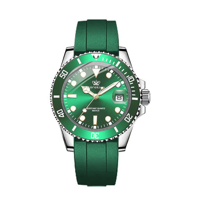 Watch Poedagar Subdate Sport Relogio 46 Belleza & Glamour Green 