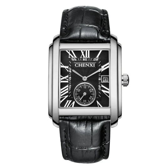 Watch Poedagar Vintage Pelle Belleza & Glamour Black Silver 