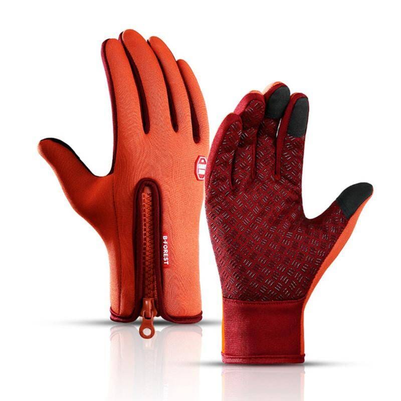 Waterproof velvet gloves - Never suffer from freezing hands again Belleza & Glamour Orange M 