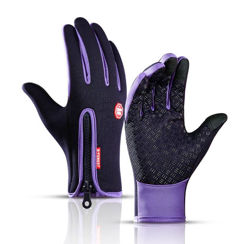 Waterproof velvet gloves - Never suffer from freezing hands again Belleza & Glamour Purple S 