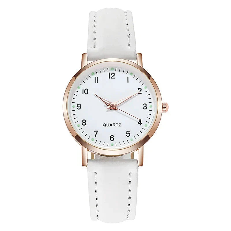 Women's Wrist Watch Relógio de Pulso Feminino Belleza & Glamour White 